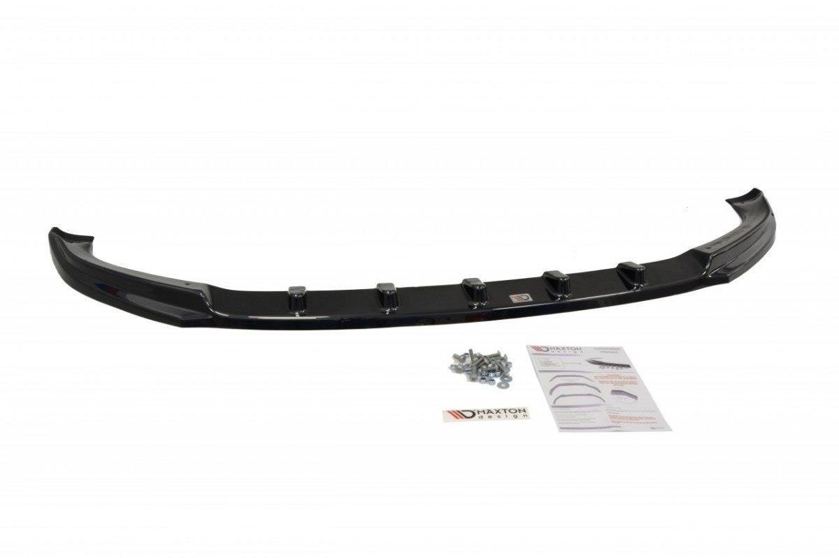 Maxton Design Street+ Spoilerlippe Front Ansatz passend für VW T5 Facelift schwarz Hochglanz