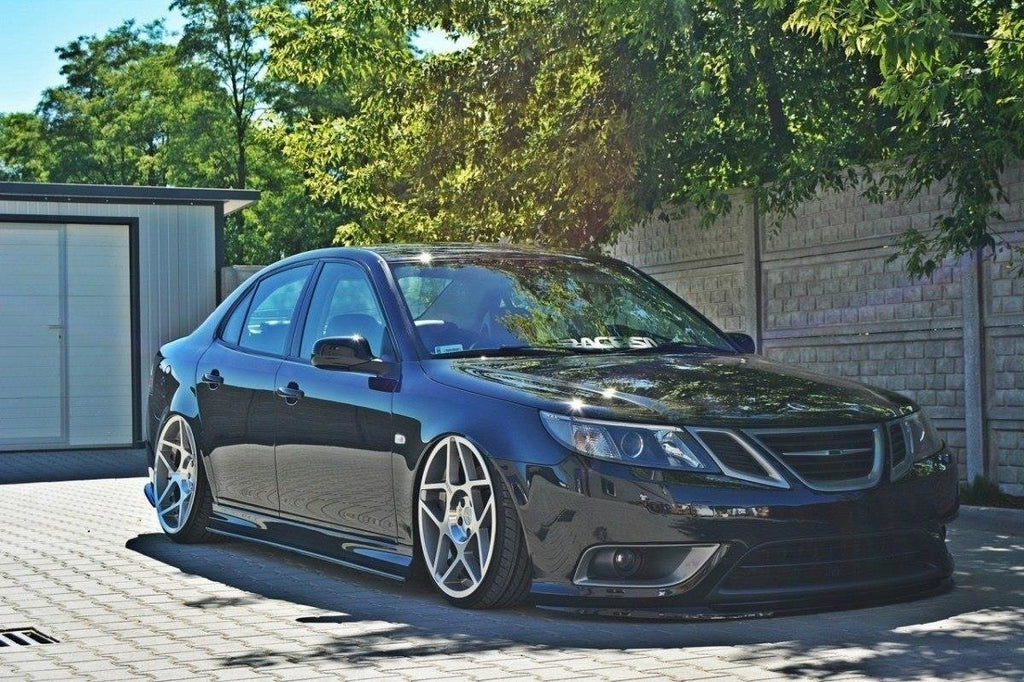 Maxton Design Front Ansatz für SAAB 9-3 TURBO X Carbon Look