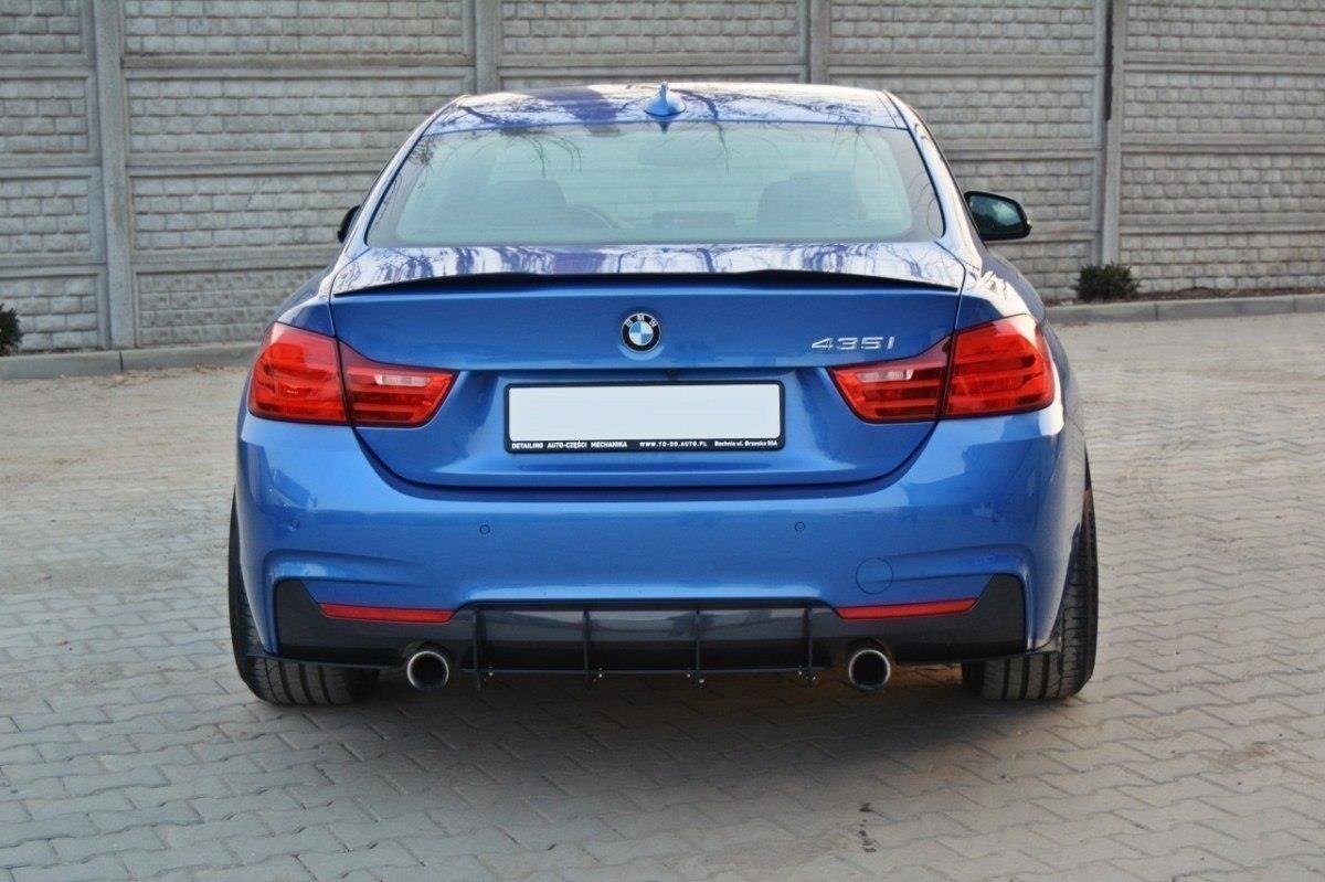 Maxton Design Diffusor Heck Ansatz passend für Heckschürze passend für & Heck Ansatz Flaps Diffusor passend für BMW 4er Coupe / Gran Coupe / Cabrio M-Paket F32 / F36 / F33