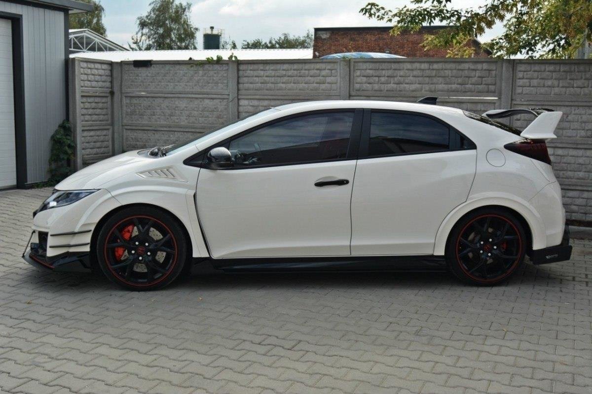 Maxton Design Racing Seitenschweller Ansatz HONDA CIVIC IX TYPE R für Honda Civic Mk9 Type-S