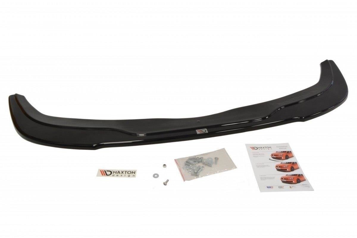 Maxton Design Street+ Spoilerlippe Front Ansatz passend für AUDI RS4 B5 schwarz Hochglanz