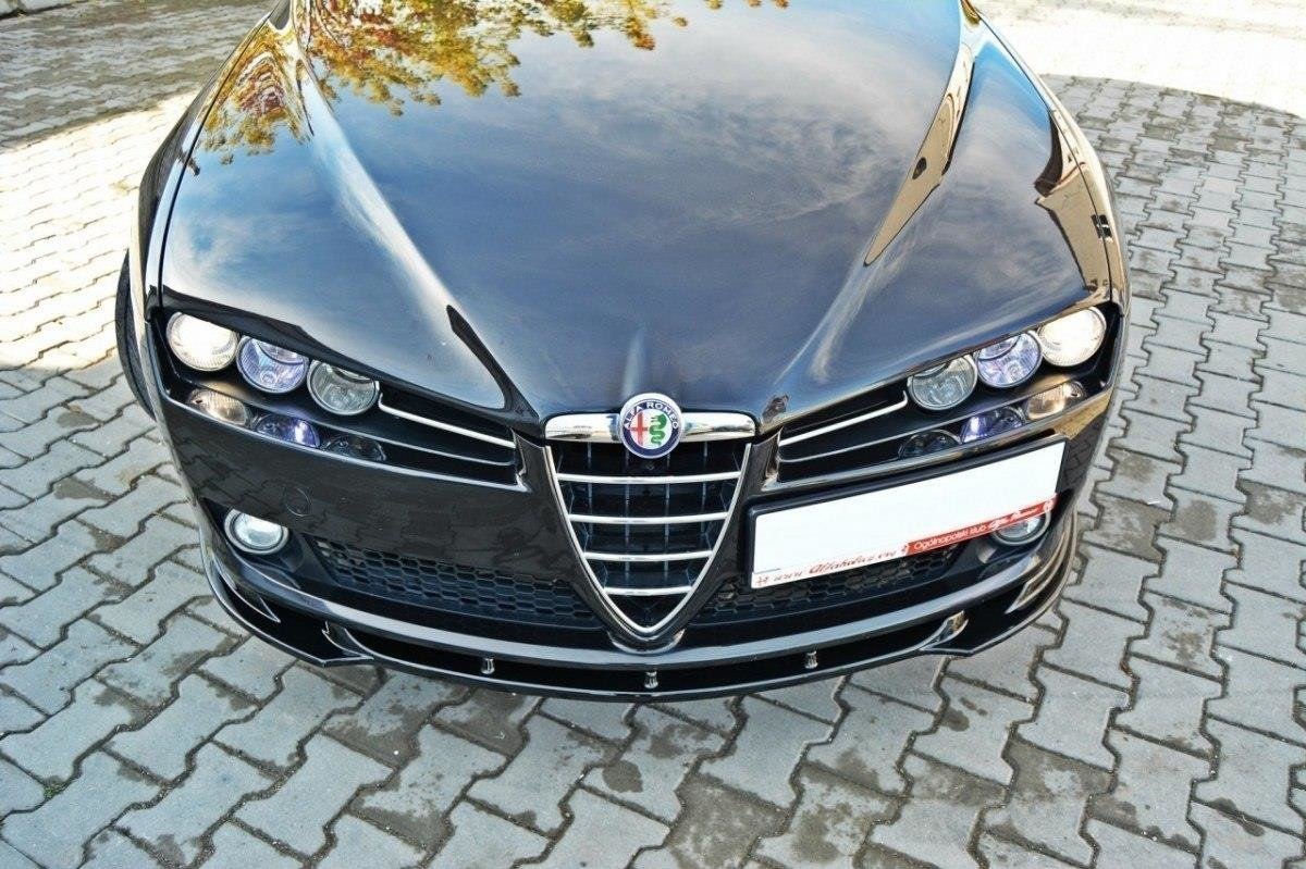 Maxton Design Street+ Spoilerlippe Front Ansatz passend für v.1 ALFA ROMEO 159 schwarz Hochglanz