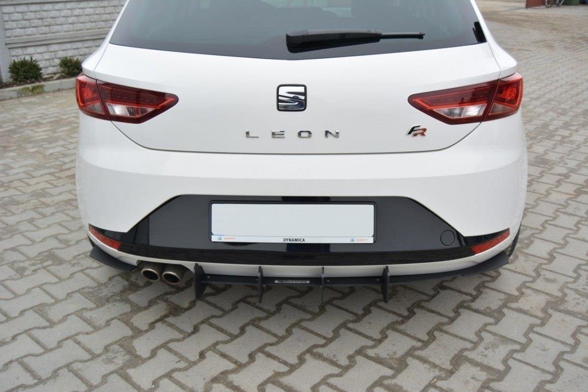 Maxton Design Diffusor Heck Ansatz passend für Heckschürze passend für SEAT LEON III FR