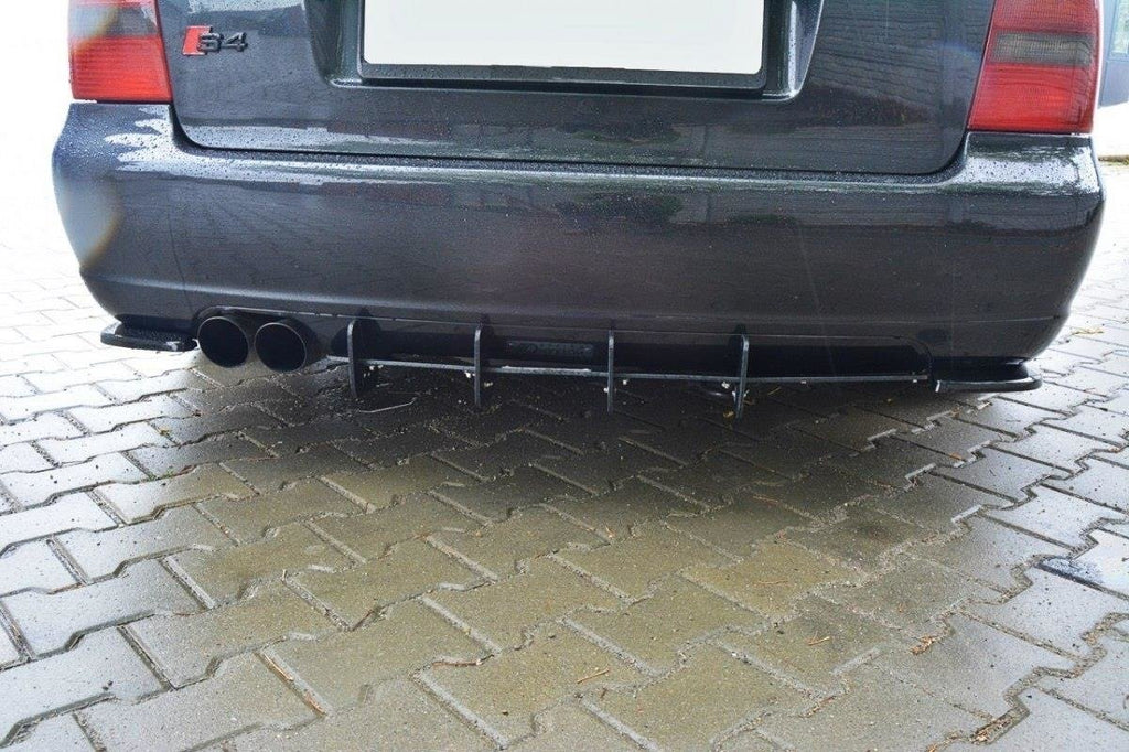 Maxton Design Diffusor Heck Ansatz passend für Heckschürze passend für AUDI S4 B5 Avant