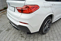 Maxton Design Heck Ansatz Flaps Diffusor für BMW X4 M Paket Carbon Look