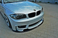 Maxton Design Street+ Spoilerlippe Front Ansatz passend für BMW 1er E87 M-Design schwarz Hochglanz