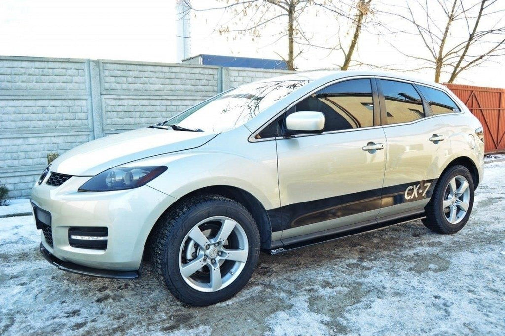 Maxton Design Street+ Seitenschweller Leisten passend für Mazda CX-7 schwarz Hochglanz
