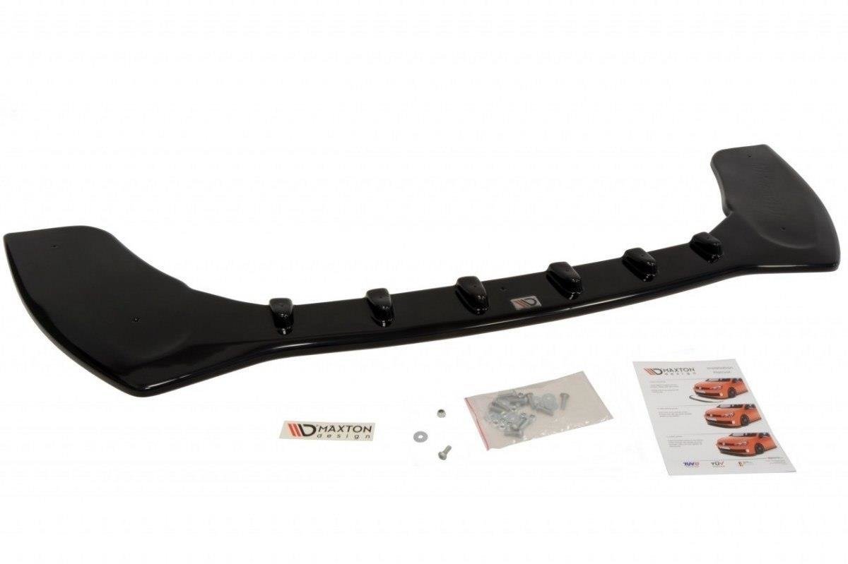 Maxton Design Street+ Spoilerlippe Front Ansatz passend für Ford Fiesta ST Mk7 FL (Mit Maxton Design Stoßstange) schwarz Hochglanz