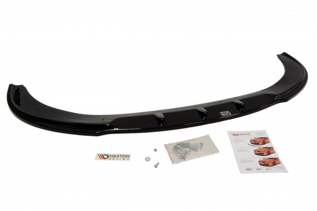 Maxton Design Street+ Spoilerlippe Front Ansatz passend für SEAT IBIZA IV FR (6J) vor Facelift schwarz Hochglanz
