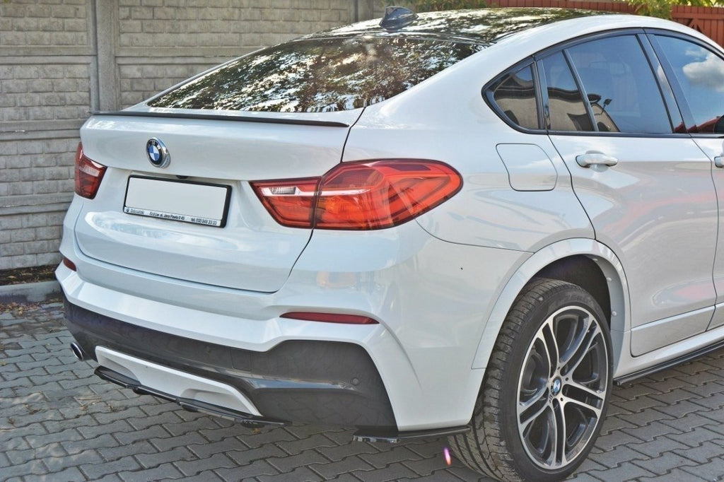 Maxton Design Mittlerer Diffusor Heck Ansatz für BMW X4 M Paket DTM LOOK Carbon Look