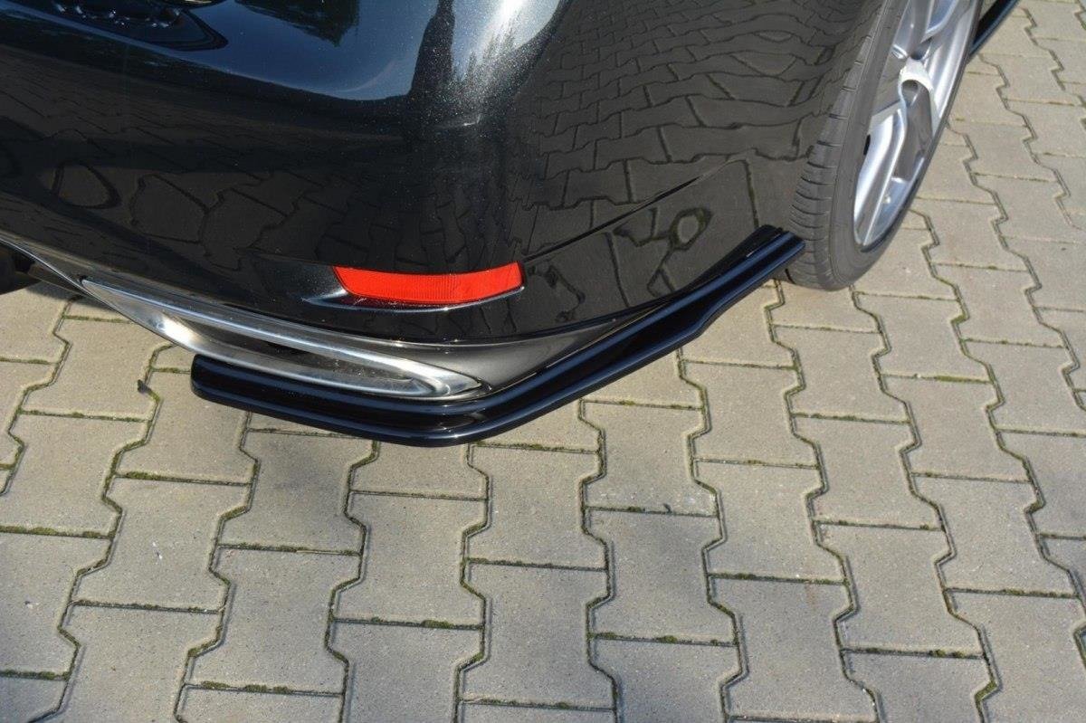 Maxton Design Heck Ansatz Flaps Diffusor passend für Lexus GS Mk4 Facelift T schwarz Hochglanz