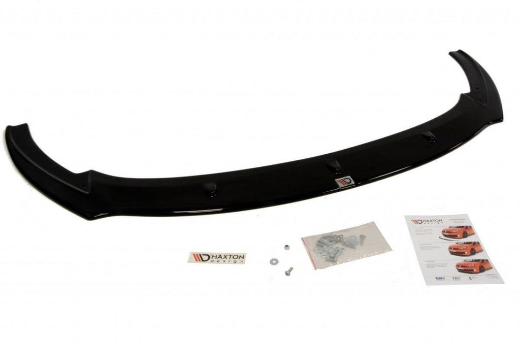 Maxton Design Street+ Spoilerlippe Front Ansatz passend für SEAT IBIZA IV CUPRA (6J) Facelift schwarz Hochglanz