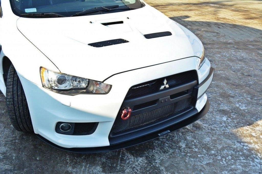 Maxton Design Racing Street+ Spoilerlippe Front Ansatz V.3 passend für Mitsubishi Lancer Evo X