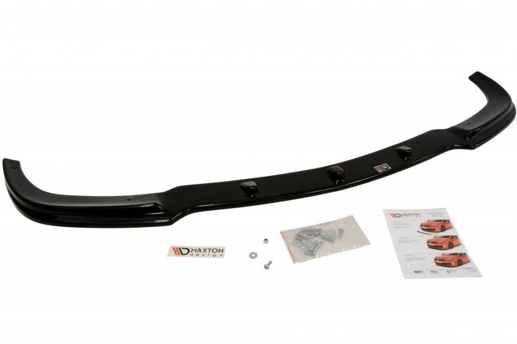 Maxton Design Street+ Spoilerlippe Front Ansatz passend für MERCEDES CLK W209 Facelift FÜR Serie schwarz Hochglanz