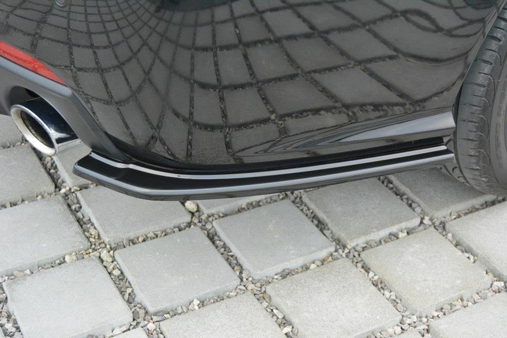 Maxton Design Heck Ansatz Flaps Diffusor passend für Saab 9-3 Aero Mk2 Facelift schwarz Hochglanz