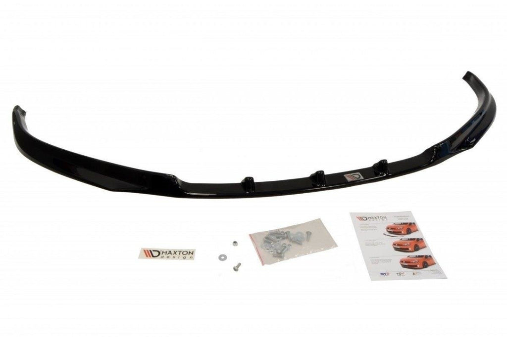 Maxton Design Street+ Spoilerlippe Front Ansatz passend für Skoda Fabia Mk2 schwarz Hochglanz