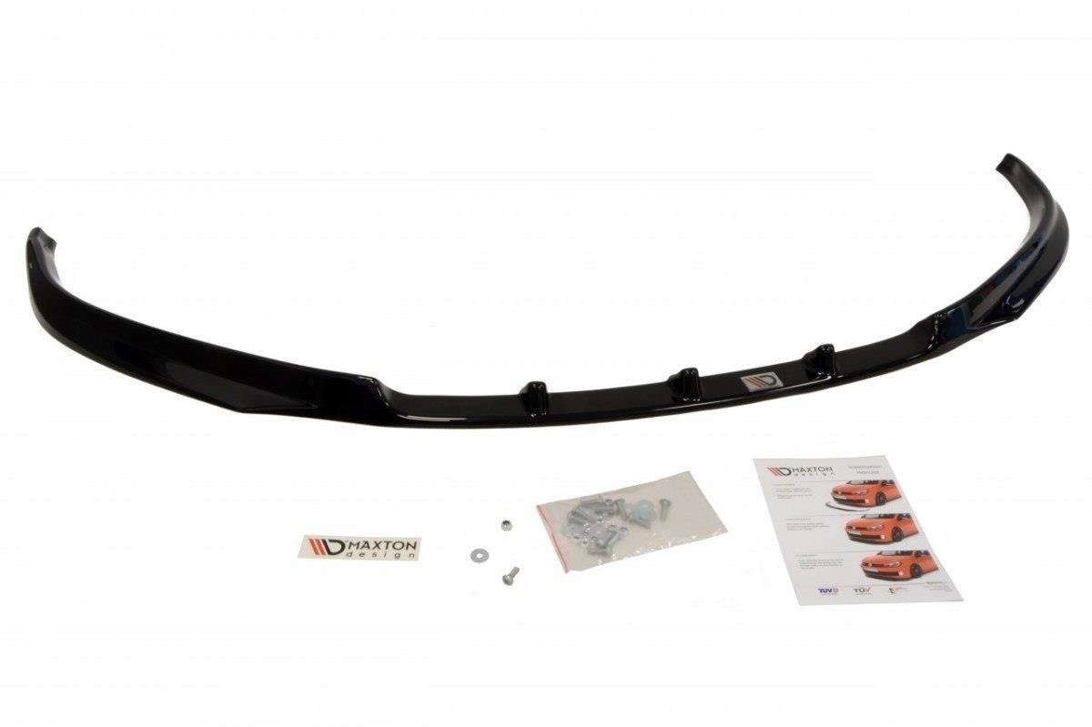 Maxton Design Street+ Spoilerlippe Front Ansatz passend für Skoda Fabia Mk2 schwarz Hochglanz