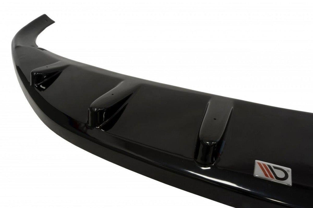 Maxton Design Street+ Spoilerlippe Front Ansatz passend für OPEL ZAFIRA B (vor Facelift) schwarz Hochglanz