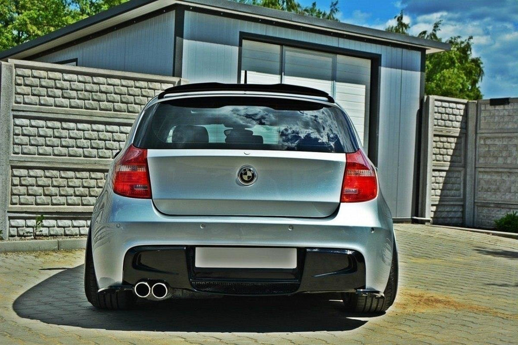 Maxton Design Heck Ansatz Flaps Diffusor für BMW 1er E87 Standard/M-Performance Carbon Look