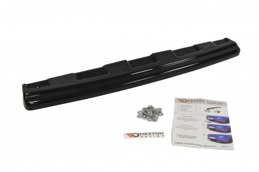 Maxton Design Heckansatz Mitsubishi Lancer Evo X schwarz Hochglanz für Mitsubishi Lancer Evo Mk10