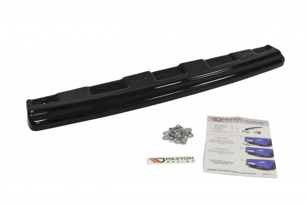 Maxton Design Heckansatz Mitsubishi Lancer Evo X schwarz Hochglanz für Mitsubishi Lancer Evo Mk10