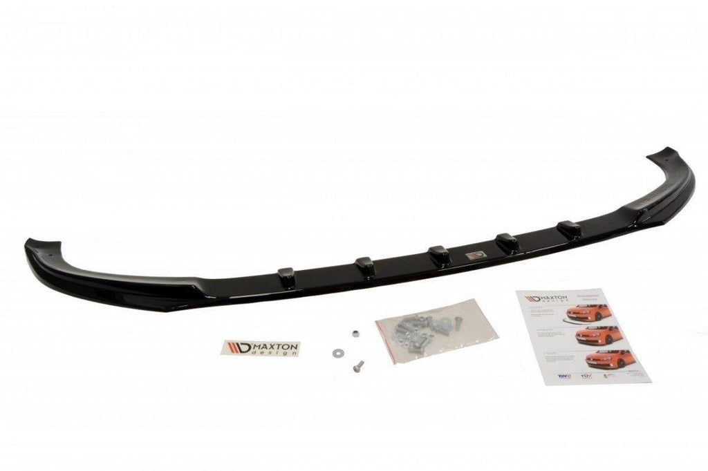 Maxton Design Street+ Spoilerlippe Front Ansatz passend für VW T5 (vor Facelift) schwarz Hochglanz