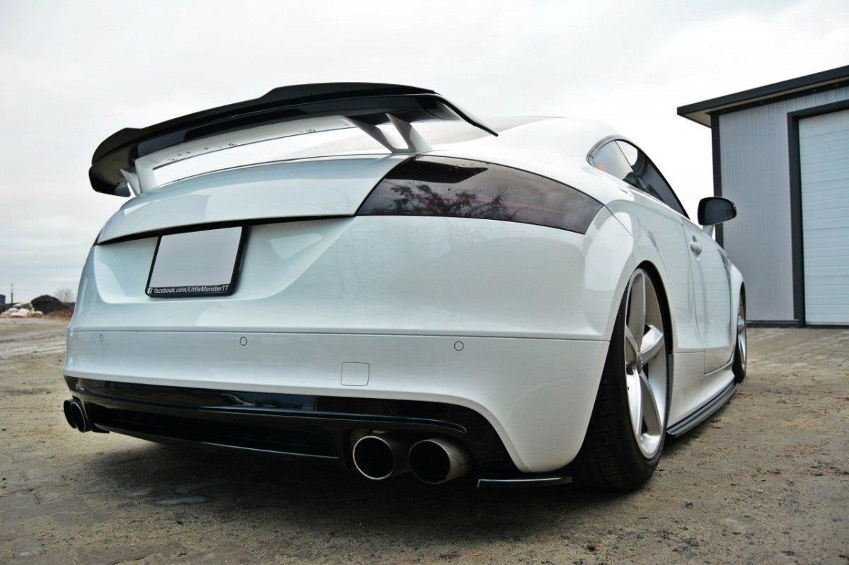 Maxton Design Heck Ansatz Flaps Diffusor passend für Diffusor passend für AUDI TT MK2 RS schwarz Hochglanz schwarz Hochglanz