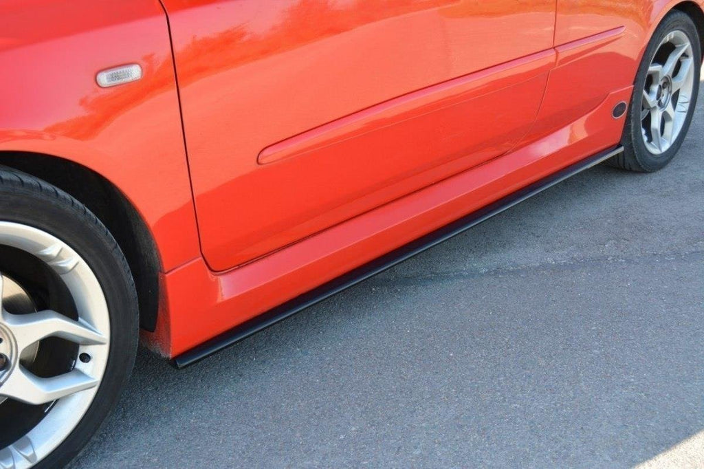 Maxton Design Street+ Seitenschweller Leisten passend für Fiat Stilo Schumacher schwarz Hochglanz