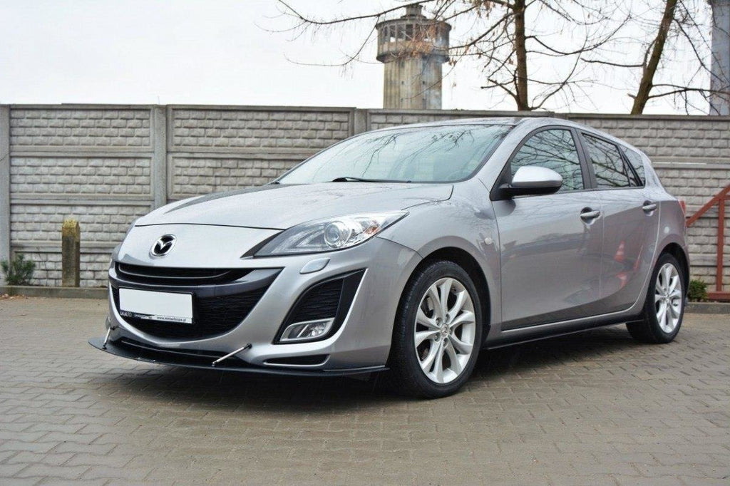 Maxton Design Racing Street+ Spoilerlippe Front Ansatz passend für MAZDA 3 MK2 SPORT (vor Facelift)