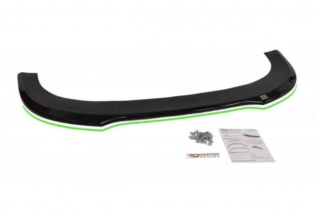 Maxton Design Street+ Spoilerlippe Front Ansatz passend für Audi RS6 C6 schwarz Hochglanz