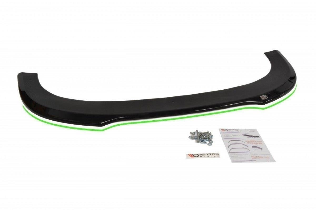 Maxton Design Street+ Spoilerlippe Front Ansatz passend für Audi RS6 C6 schwarz Hochglanz