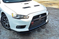 Maxton Design Street+ Spoilerlippe Front Ansatz V.1 passend für Mitsubishi Lancer Evo X schwarz Hochglanz