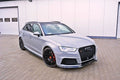 Maxton Design Street+ Spoilerlippe Front Ansatz V.1 passend für Audi RS3 8V Sportback schwarz Hochglanz