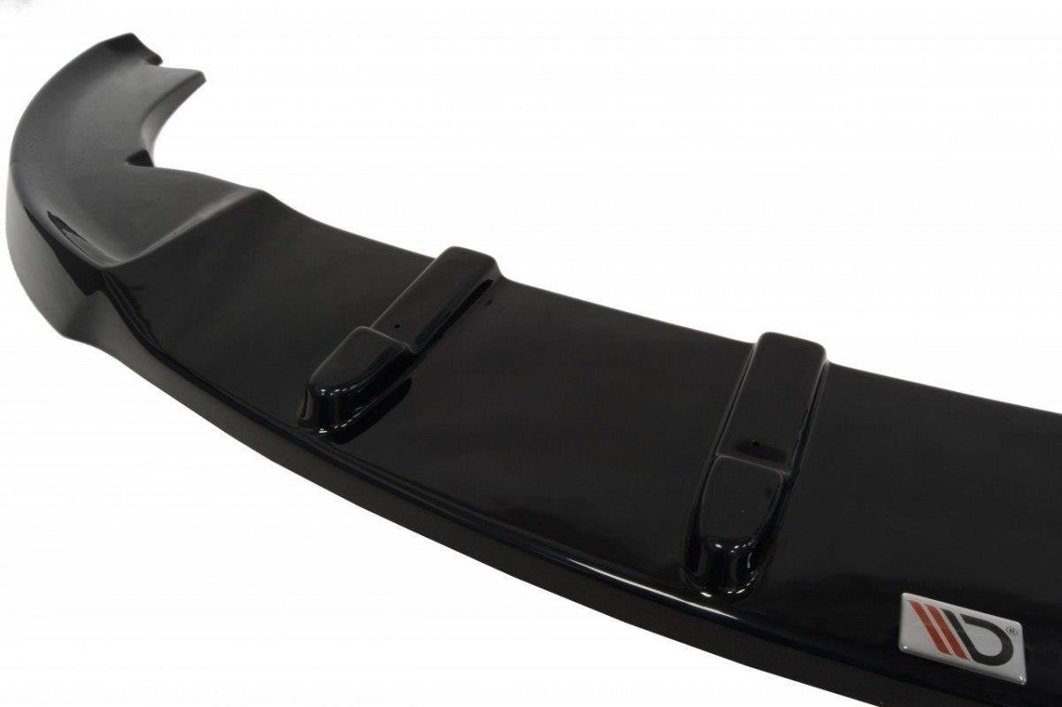 Maxton Design Street+ Spoilerlippe Front Ansatz passend für SEAT IBIZA IV (6J) vor Facelift schwarz Hochglanz