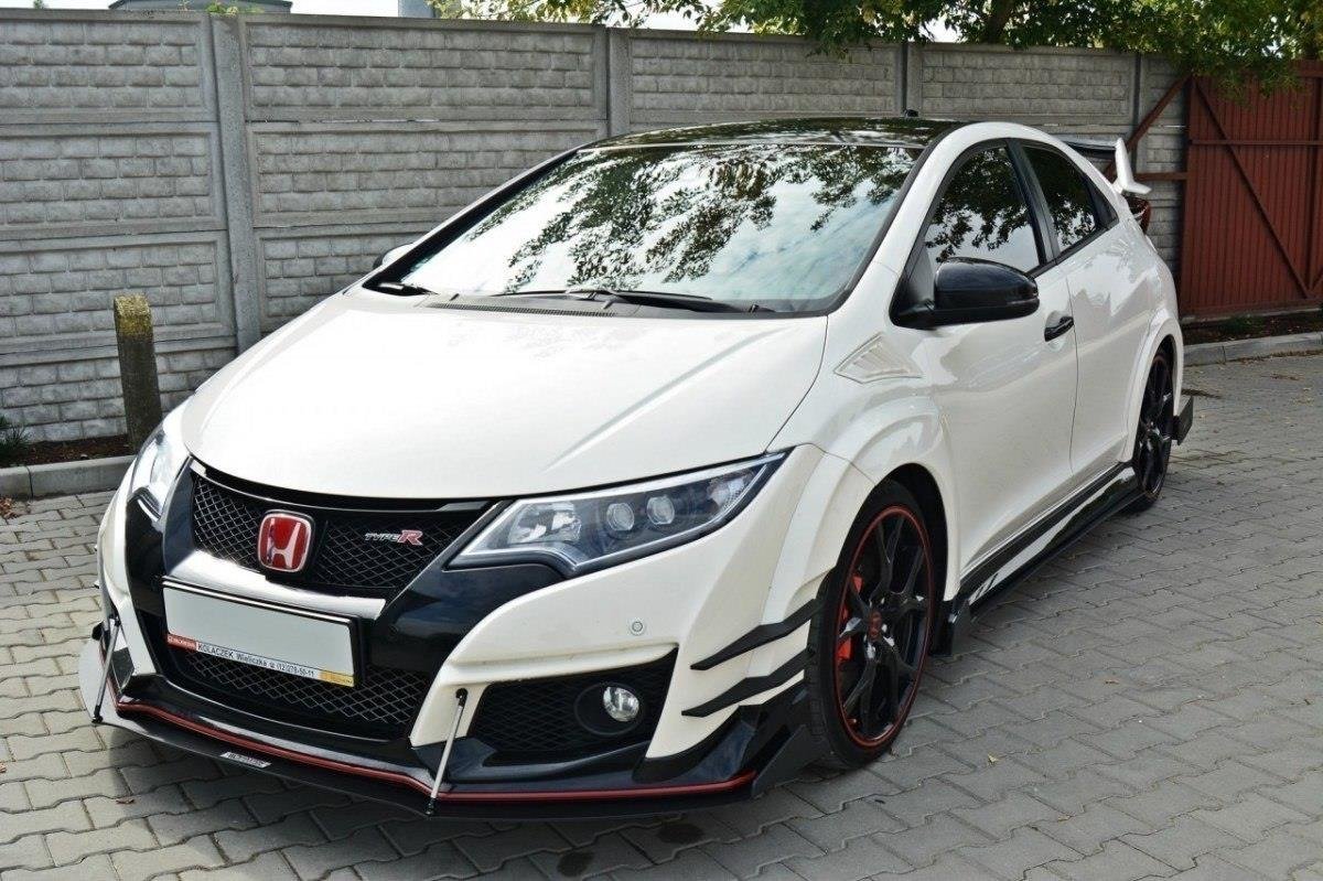 Maxton Design Racing Street+ Spoilerlippe Front Ansatz passend für v.2 HONDA CIVIC IX TYPE R