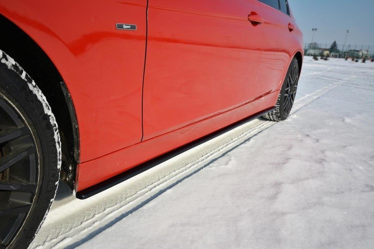 Maxton Design Street+ Seitenschweller Leisten passend für BMW 3er F30 schwarz Hochglanz