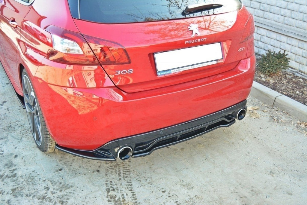 Maxton Design Heckansatz PEUGEOT 308 II GTI im DTM LOOK schwarz Hochglanz für Peugeot 308 Mk2
