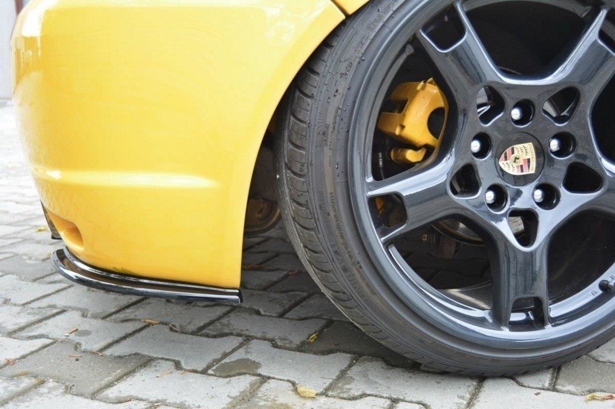 Maxton Design Heck Ansatz Flaps Diffusor passend für VW GOLF 4 R32 schwarz Hochglanz