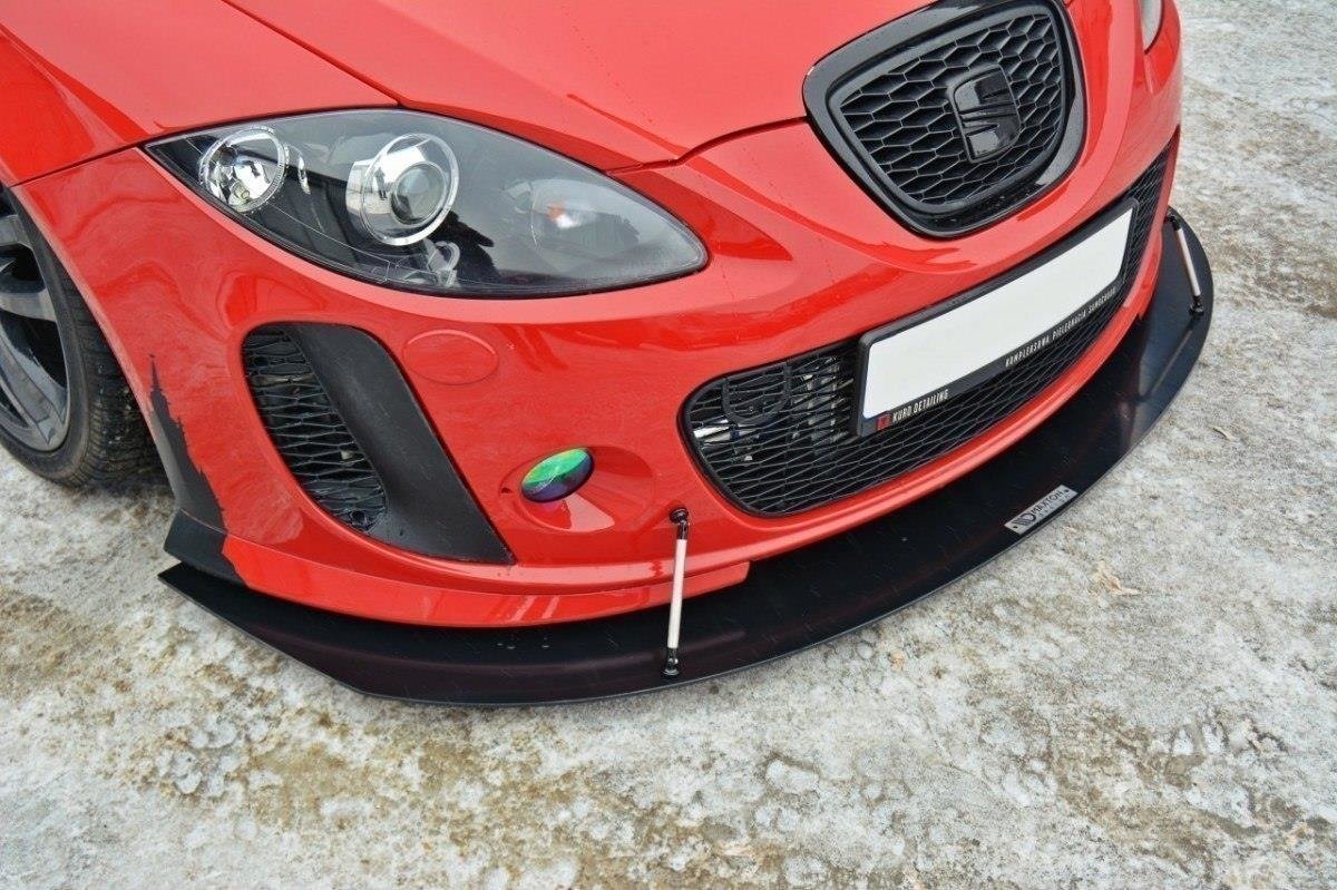 Maxton Design Racing Street+ Spoilerlippe Front Ansatz V.1 passend für SEAT LEON MK2 MS DESIGN