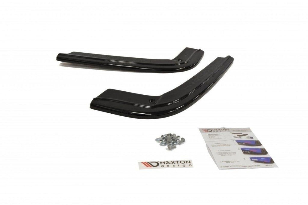 Maxton Design Heck Ansatz Flaps Diffusor passend für BMW 3er E92 M Paket schwarz Hochglanz