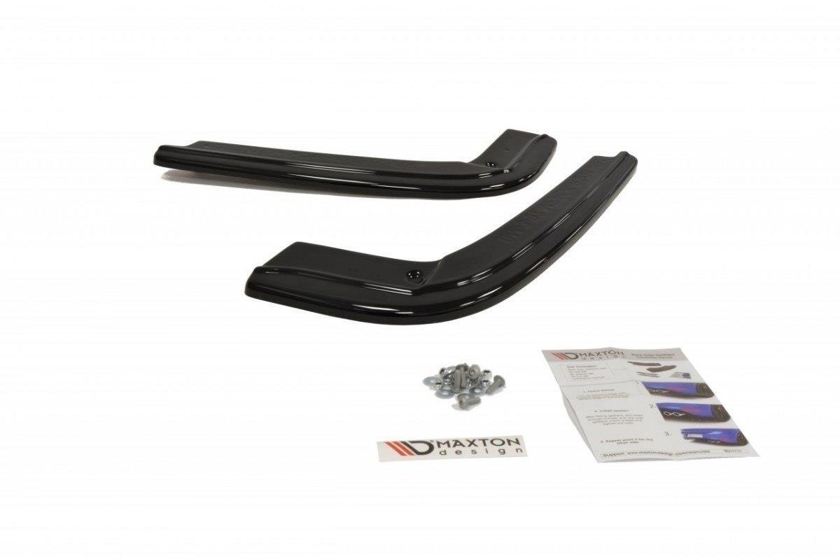 Maxton Design Heck Ansatz Flaps Diffusor passend für BMW 3er E92 M Paket schwarz Hochglanz