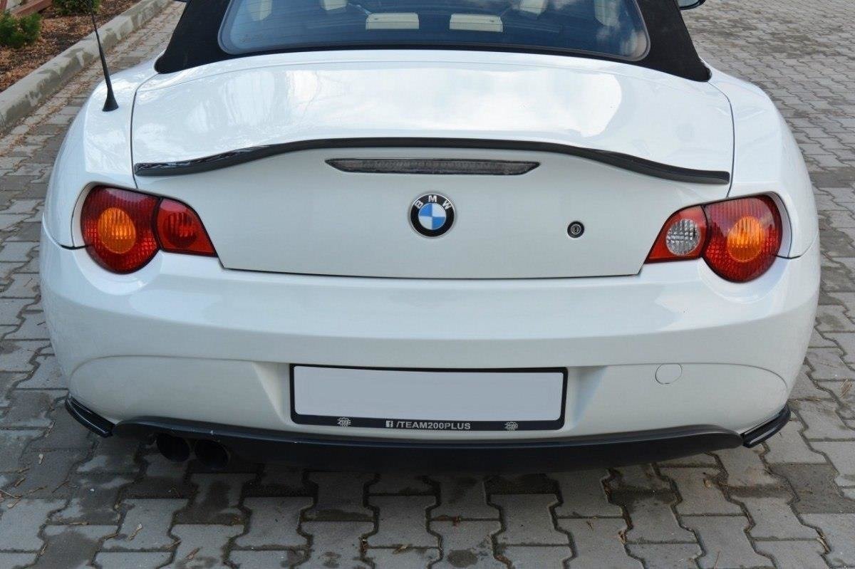 Maxton Design Heck Ansatz Flaps Diffusor passend für BMW Z4 E85 / E86 vor Facelift schwarz Hochglanz