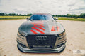 Maxton Design Racing Street+ Spoilerlippe Front Ansatz passend für AUDI A6 C7 S-LINE (2 SPLITTER = 1 SATZ)