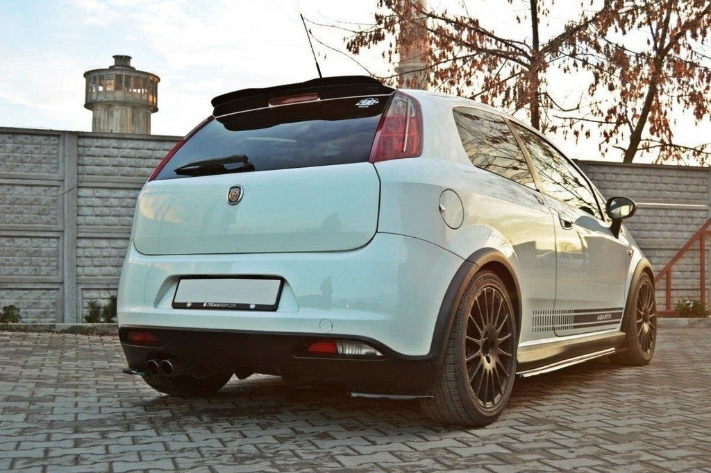 Maxton Design Spoiler CAP passend für FIAT GRANDE PUNTO ABARTH schwarz Hochglanz
