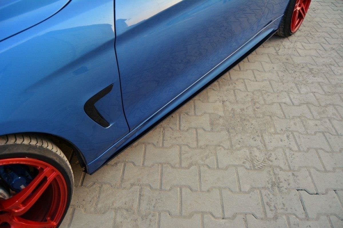 Maxton Design Racing Seitenschweller Ansatz BMW 4er Coupe / Gran Coupe / Cabrio M-Paket F32 / F36 / F33 für BMW 4er Gran Coupe