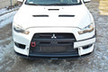 Maxton Design Racing Street+ Spoilerlippe Front Ansatz V.2 passend für Mitsubishi Lancer Evo X