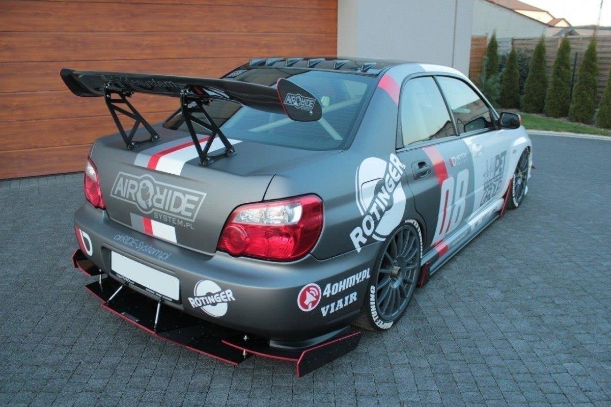 Maxton Design Diffusor Heck Ansatz passend für Heckschürze passend für Subaru Impreza WRX STI (BLOBEYE)