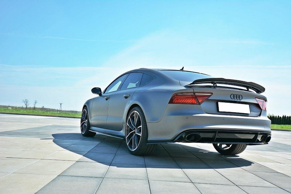 Maxton Design Heckansatz Audi RS7 C7 schwarz Hochglanz für Audi A7