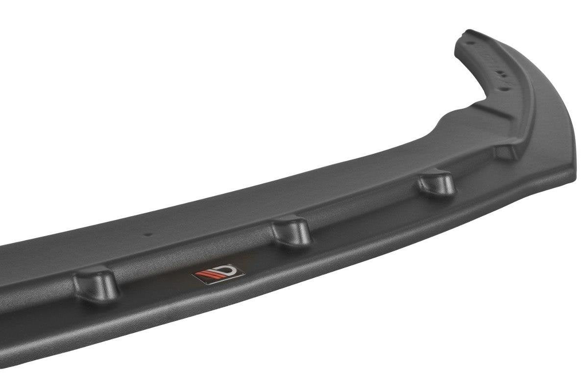 Maxton Design Street+ Spoilerlippe Front Ansatz V.2 passend für Skoda Rapid schwarz Hochglanz