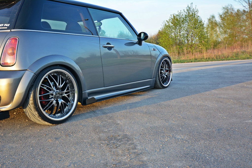 Maxton Design Racing Seitenschweller Ansatz MINI R53 COOPER S JCW für Mini Cooper R53